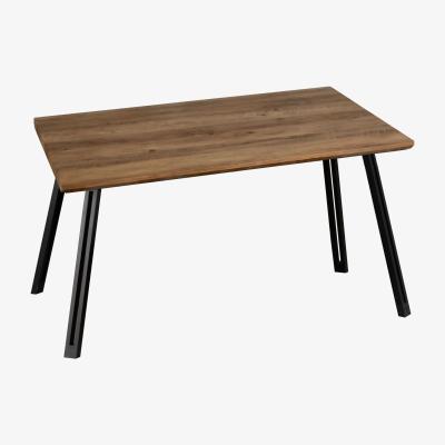 The Range Quebec Straight Edge Dining Table Medium Oak Effect - Medium Oak Effect
