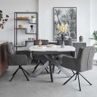 The Range Apollo Motion Dining Table - White