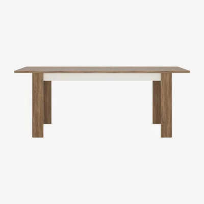The Range Jonas & James Louisiana Extending Dining Table - Alpine White and Oak