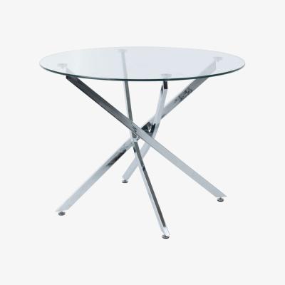 The Range Alexis Chrome Round Dining Table