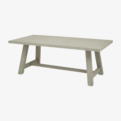 The Range Curved Rectangular Dining Table - Grey