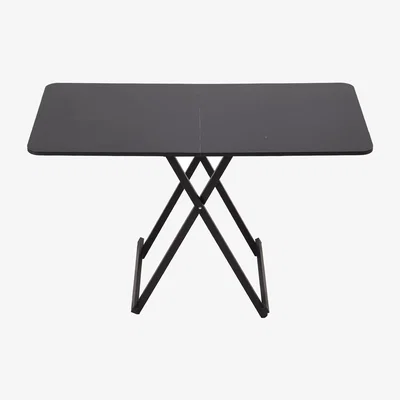 The Range Livingandhome Foldable X-shaped frame Dining Table - Black
