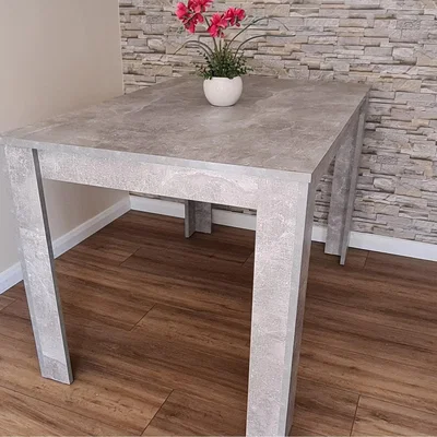 The Range Modern Stone Grey Dining Table - Stone Grey