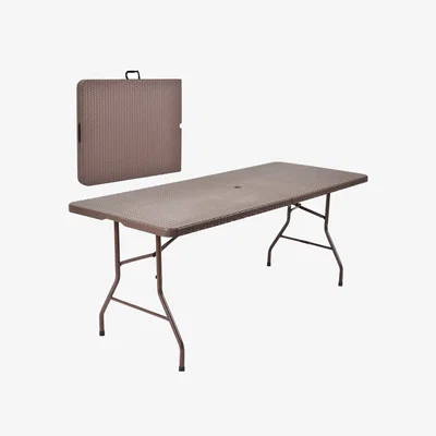 The Range Center Folding Table - Brown