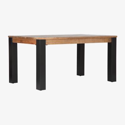 The Range Stafford Dining Table - Natural & Black