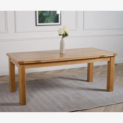 The Range Richmond Solid Oak Extendable Dining Table - Oak / 70kg