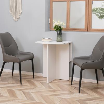 The Range HOMCOM Foldable Dining Table Compact Drop Leaf Table for Kitchen - White
