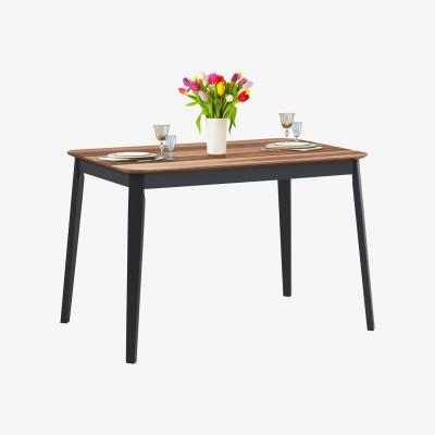 The Range Kitchen Dining Table-Brown - Brown