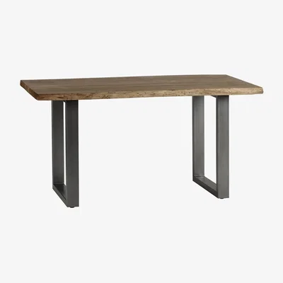 The Range Natural Essential Live Edge Medium Dining Table  - Light Wood