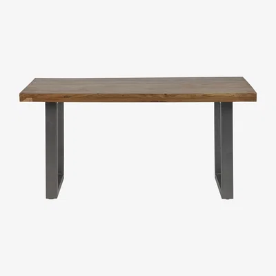 The Range Cosmopolitan Industrial Rectangular 6 Seater Dining Table - Light Wood