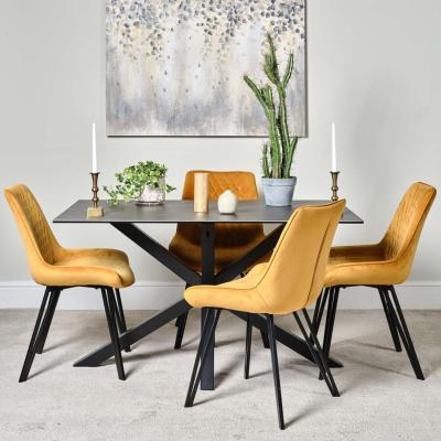 The Range Eastcote 135cm Dining Table - Black