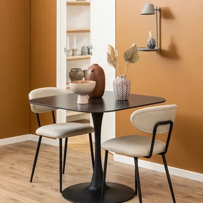 The Range Malta Square Dining Table - Black