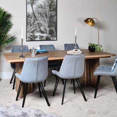 The Range Perth 220cm Dining Table - Brown