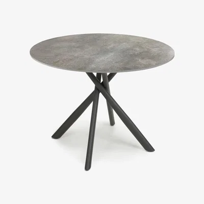 The Range Avesta Grey Round Dining Table