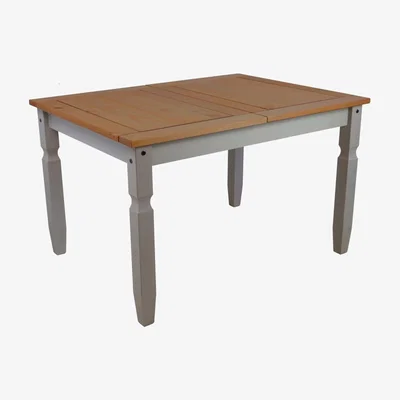 The Range Corona Grey Wax 4'0" Dining Table - Distressed Grey Wax