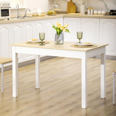 The Range HOMCOM Dining Table for 4 to 6 with Thick Legs