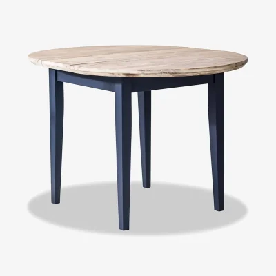 The Range Florence Round Extending Table 92-117cm - Navy Blue