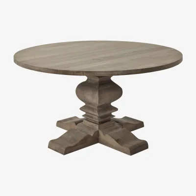 The Range Copgrove Round Pedestal Dining Table - Brown