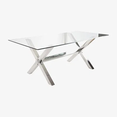 The Range Valencia Glass Dining Table
