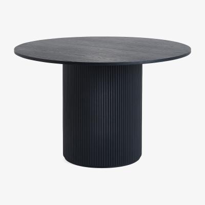 The Range Louis Round Dining Table - Black