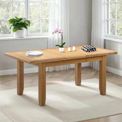 The Range Windsor Extending Dining Table  (Part Assembled) - Natural Oak