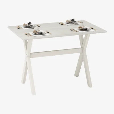 The Range Modern Kitchen Table - White