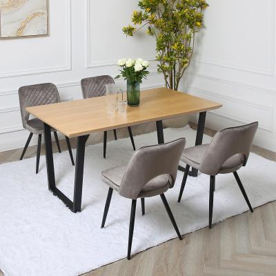 The Range Dorchester 160cm x 90cm MDF Rectangular Dining Table - Oak Veneer