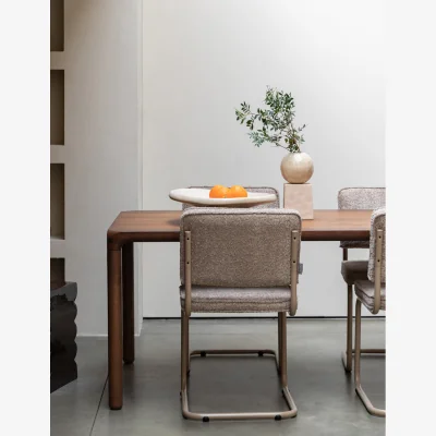 Rose & Grey Toffee Dining Table Walnut
