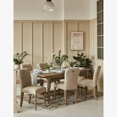 Rose & Grey Frances Bobbin Eight Seater Dining Table