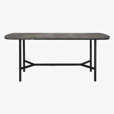 Sofa.com Astor Medium Dining Table with Dark Marble Top