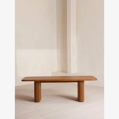 Soho Home Ryker Dining Table, Stained Teak