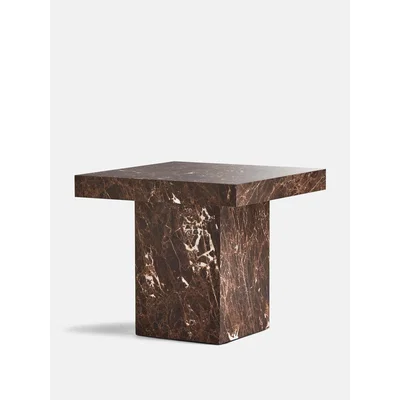 Soho Home Phoenix Table, Emperador Marble, Tall