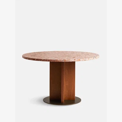 Soho Home Dalmati Outdoor Dining Table, Red Terrazzo