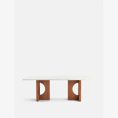 Soho Home Elliot Dining Table, Carrara Marble
