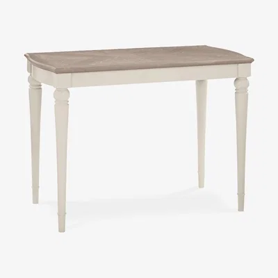 Teddy Beau Bentley Montreux Soft Grey And Grey Washed Oak Rectangular Bar Table