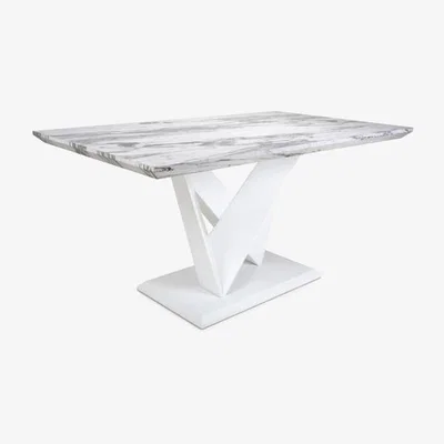 Teddy Beau Shankar Saturn Medium Marble Effect Top Dining Table | Outlet