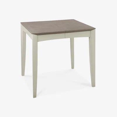Teddy Beau Bentley Bergen 2-4 Grey Washed Oak & Soft Grey Extending Dining Table