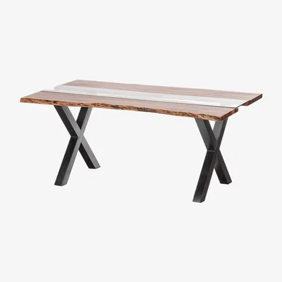 Teddy Beau Hill Interiors Live Edge Collection River Dining Table