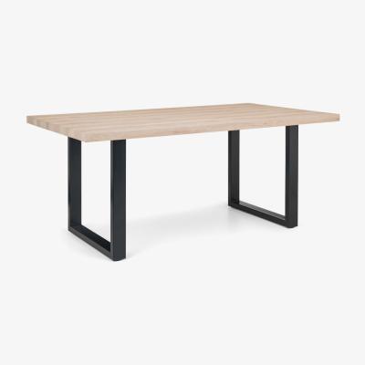 Teddy Beau Julain Bowen Berwick 6 Seater Dining Table in Oak & Black
