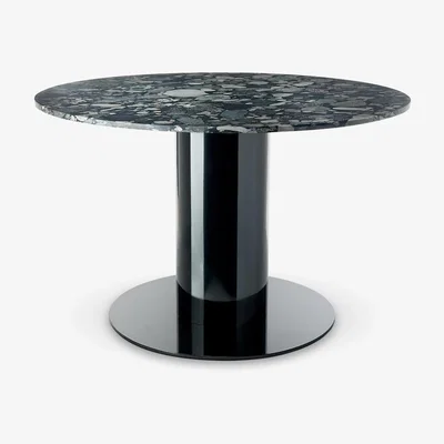 Tom Dixon Tom Dixon - Tube Wide Black Pebble Marble Top 1200mm