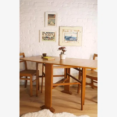 Urban Outfitters Urban Renewal Vintage 1960s Teak Drop-Leaf Dining Table - Neutral 74cm x 75cm x 136cm at Urban Outfitters