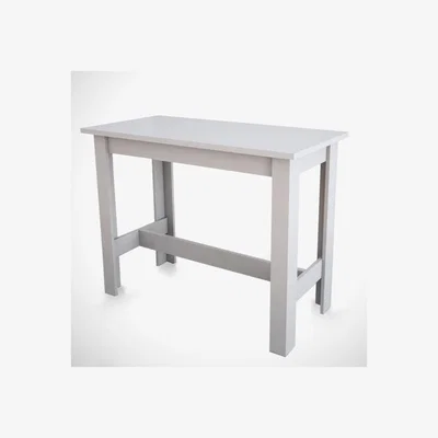 Vivense Pasific Barra 4 Seat Fixed Dining Table, White (High Gloss)