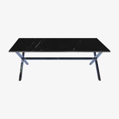 Vivense Egina 6-8 Seat Marble Fixed Dining Table
