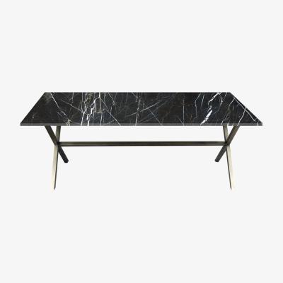 Vivense Egina 6-8 Seat Marble Fixed Dining Table