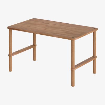 Vivense Maya Libra 4-6 Seat Fixed Dining Table, Oak