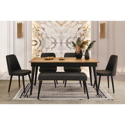 Vivense Venice Fixed Dining Table, 90 x 160 cm, Light Wood