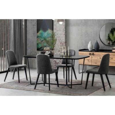 Vivense Loft Fixed Dining Table, 95 x 176 cm, Black