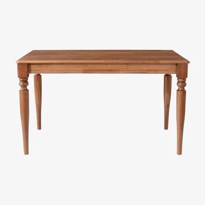 Vivense Billa 4 Seat Fixed Dining Table, Dark Wood