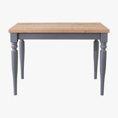 Vivense Sophia 4 - 6 Seat Extendable Dining Table, Light Wood & Grey