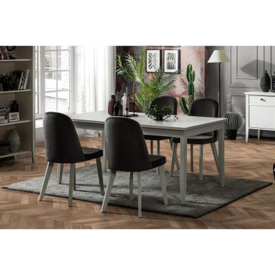 Vivense Urban Fixed Dining Table, 90 x 170 cm, Cream